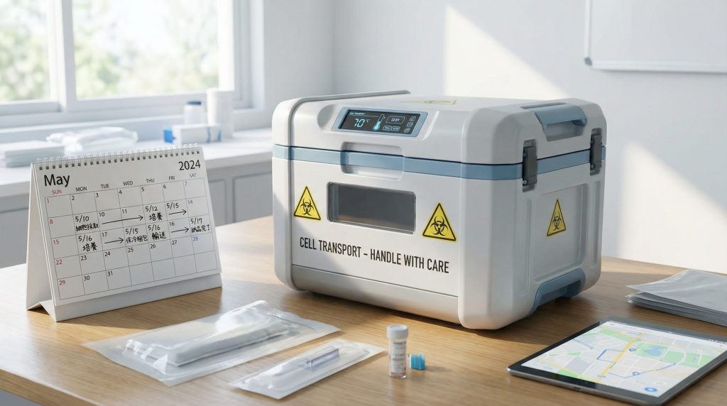 依頼から細胞納品までの流れ