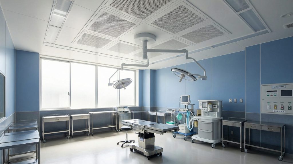 病院内の主な設置場所と推奨される清浄度クラス