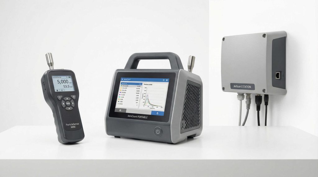 【形状別】パーティクルカウンターの主な種類と使い分け