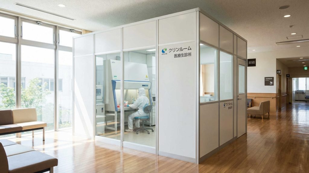簡易施工の細胞培養室とは？従来のクリーンルーム工事との違い