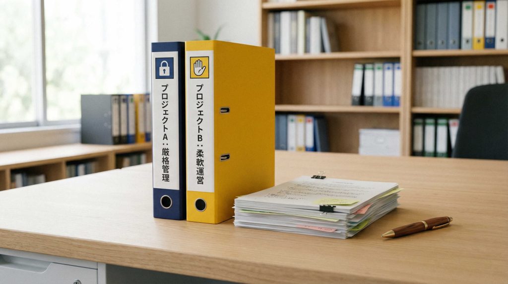 許認可の種類によるコスト管理の違い（安確法とGCTP）