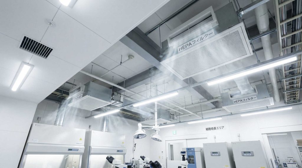 差圧設定の基準値と気流方向の考え方